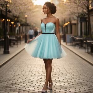 Fit & Flare Tulle Dress Strapless Fairy